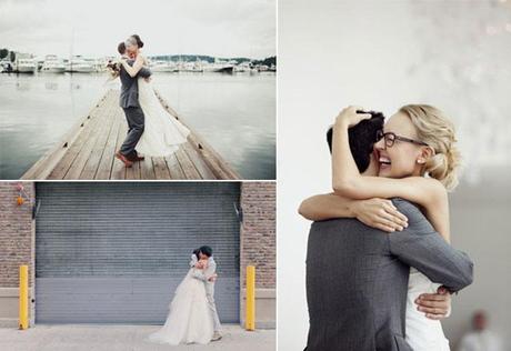 First look,los novios se ven antes de la boda