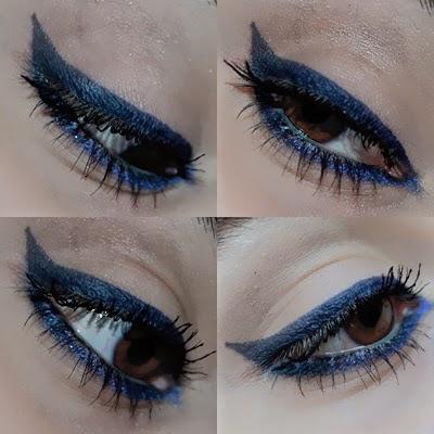 Pop of Colour ~ Delineado Azul - Blue Eyeliner.