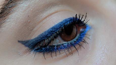 Pop of Colour ~ Delineado Azul - Blue Eyeliner.