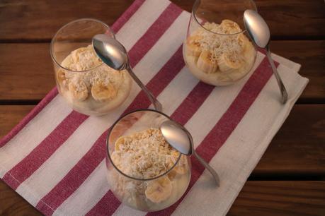 Cous cous banana pudding