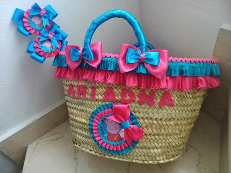 CESTO DE MIMBRE DE PEPPA PIG