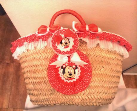 CESTO DE MIMBRE MINNIE MOUSE