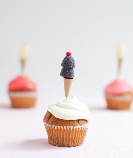 Topper de gominolas para tus cupcakes