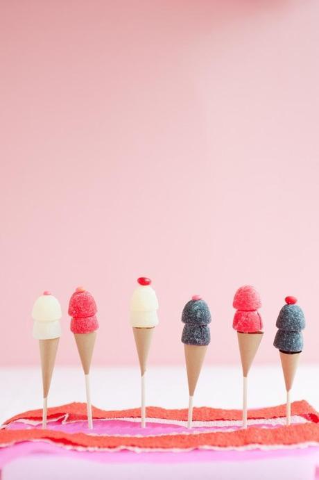Topper de gominolas para tus cupcakes