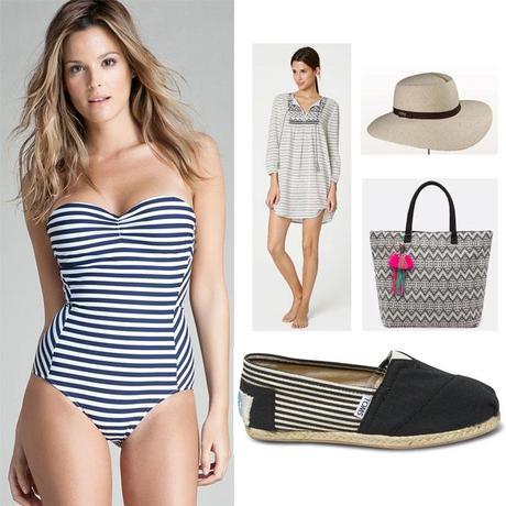 OOTD para la playa (Beach OOTD) OOTD-look-clasico-para-ir-a-la-playa