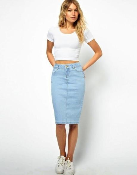 9 maneras de combinar una falda vaquera