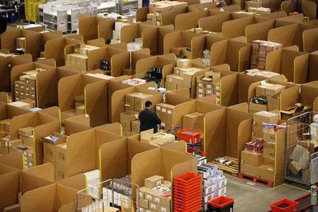Operations Inside Amazon.com Inc.'s Fulfillment Center As U.K. Online Sales Due to Peak