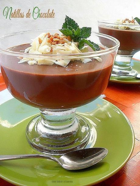 Natillas de chocolate