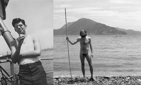 Allen Ginsberg en el Puerto de Nueva York (1947) y en Japón (1963)