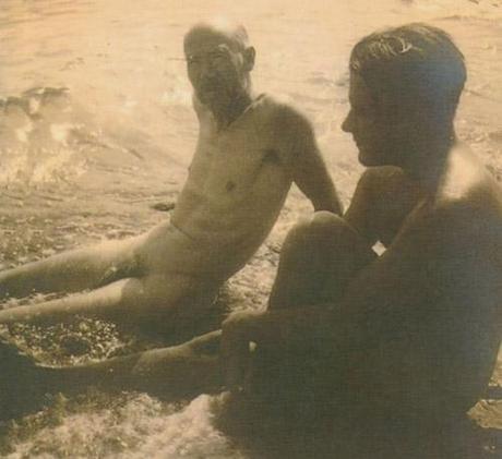 Lawrence Durrell con Herny Miller en Corfú, 1939
