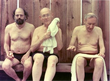 Allen Ginsberg, Philip Whalen, William S. Burroughs en Boulder, Colorado, julio de 1976