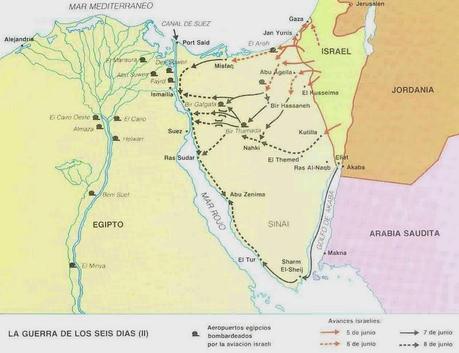 CONFLICTO ÁRABE-ISRAELÍ (VII): LA GUERRA DE LOS SEIS DÍAS, 1967 (Tercera Guerra Árabe-Israelí)