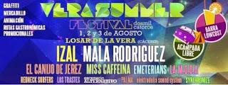 VeraSummer Festival 2014: Izal, Mala Rodríguez, Canijo de Jerez, Miss Caffeina, Emeritians, La M.O.D.A...