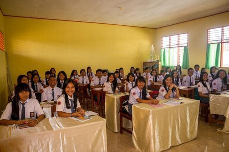 Clase de instituto en Rantepao