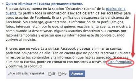 Cuatro maneras de desaparecer de Facebook