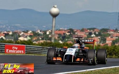 FORCE INDIA MOSTRO UN RITMO ALENTADOR EL DIA VIERNES PREVIO AL GP DE HUNGRIA 2014