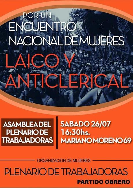 Sábado 26 de julio: Importantes actividades del Partido Obrero de Córdoba