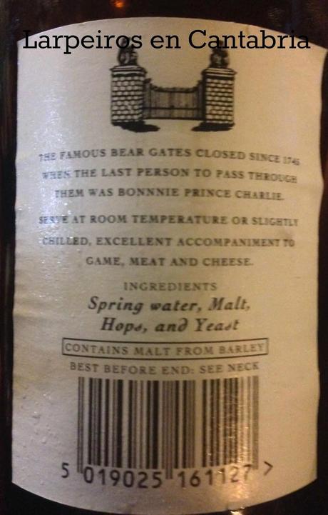 Cerveza Traquair House Ale: Interesante