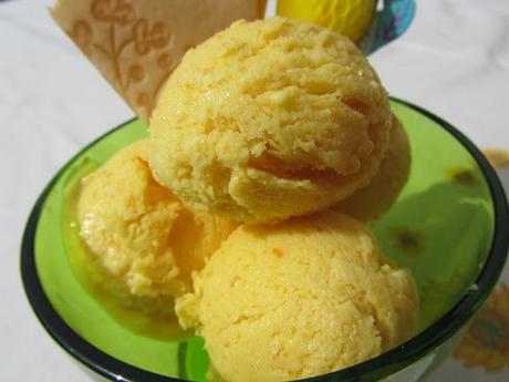 Helado de naranja