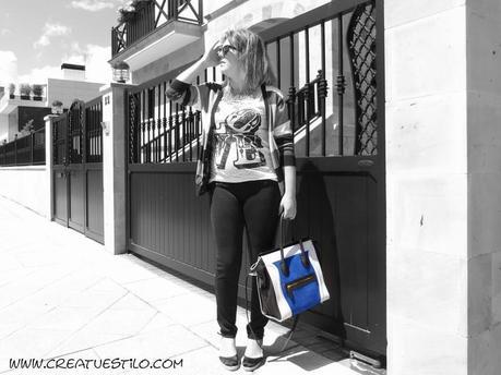 Look con chaqueta de chico