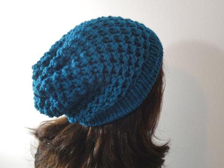 Cómo hacer un gorro caído o slouchy beanie con telar circular