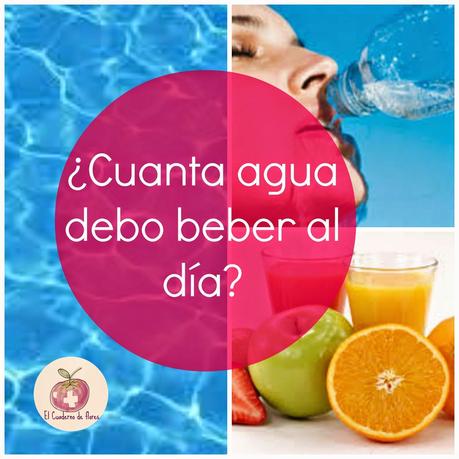 ¿Cuanta agua debo beber al día?