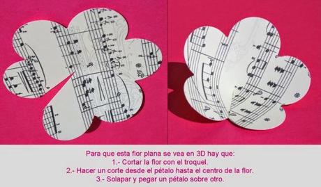 lindo centro de mesa con flores de papel