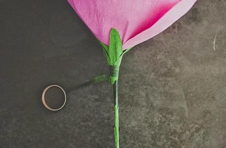 Diy | Rosa gigante de papel crepe