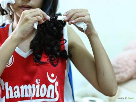 Como hacer rizos con papel higiénico