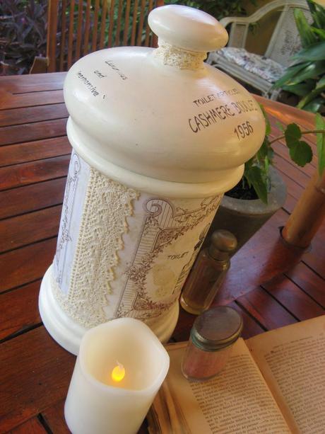 Cambiando el aspecto a un bote de cerámica