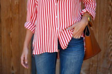 Stripes and jeans...