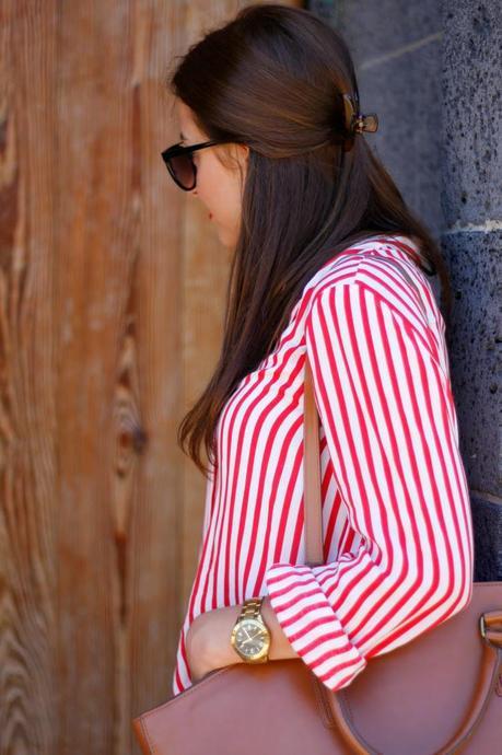 Stripes and jeans...