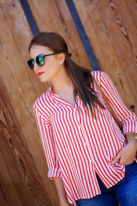 Stripes and jeans...