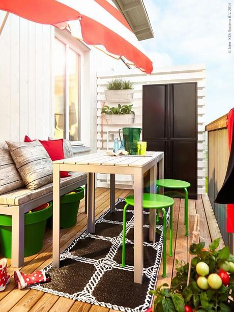 UN BALCÓN BIEN APROVECHADO CON IKEA