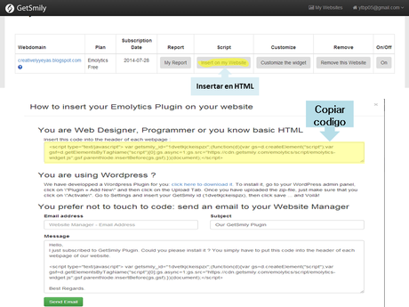 Gadgets: Getsmily para tu Blog