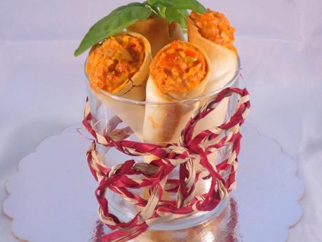 Cucuruchos y cañas de empanadilla