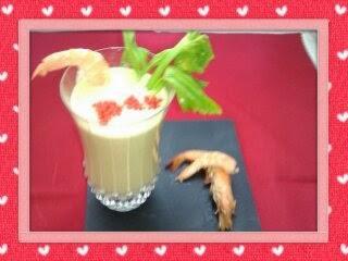 LANGOSTINOS CON CREMA A LA MOSTAZA