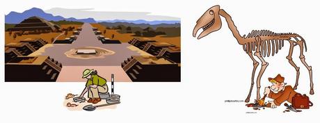 Arqueólogos VS Paleontólogos