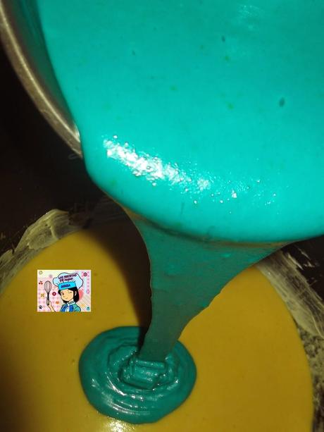 BIZCOCHO TRICOLOR EN OLLA ERIKA Y EN HORNO TRADICIONAL