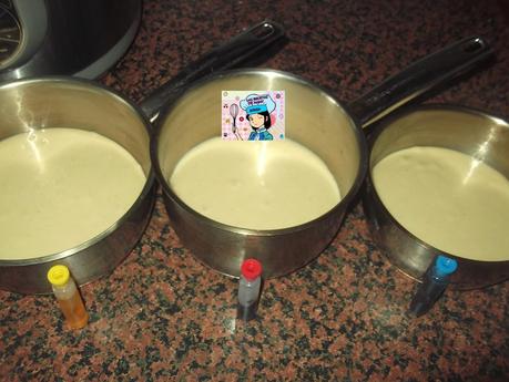 BIZCOCHO TRICOLOR EN OLLA ERIKA Y EN HORNO TRADICIONAL