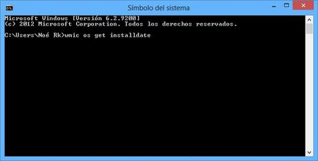 Como saber cuando se instaló Windows