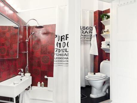 suelo espigado encerado de madera de roble Mini piso en look total white estilo nórdico escandinavo decoración pisos pequeños nórdicos decoración mini pisos decoración en blanco blog decoración nórdica 