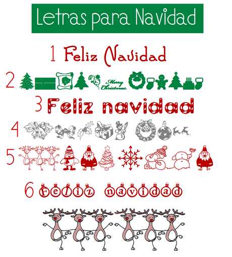 Letras para navidad