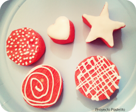 Mini galletas de colores