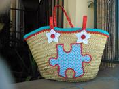 Bolso mimbre modelo puzzle