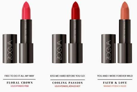 novedades en Zoeva; Luxe Cream Lipsticks