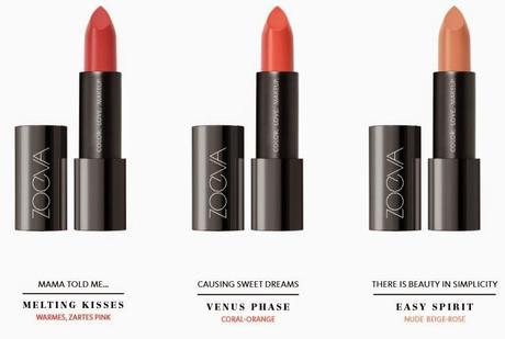 novedades en Zoeva; Luxe Cream Lipsticks