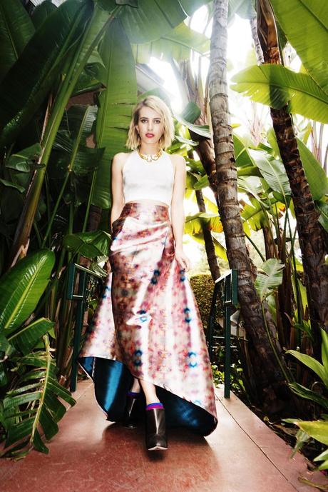 Emma Roberts wears Dwyer