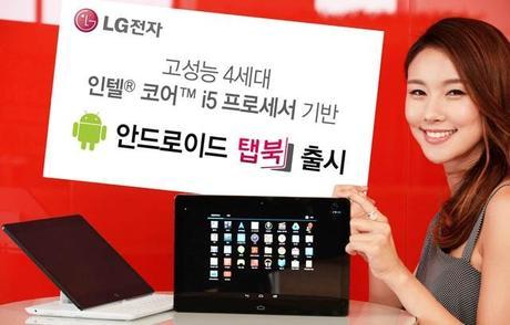 LG Tab Book La nueva LG Tab Book es una tablet híbrida Android con CPU Intel Haswell i5