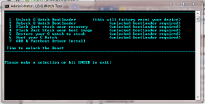 LG G Watch Tool